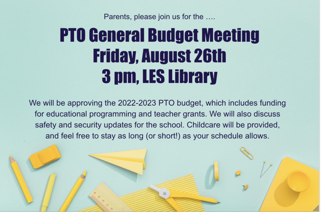 PTO Budget Meeting