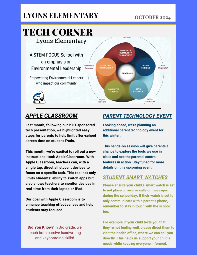 OCTOBER TECH CORNER