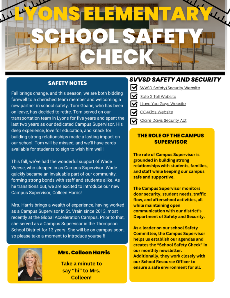October School Safety Check